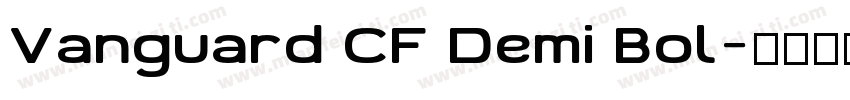 Vanguard CF Demi Bol字体转换